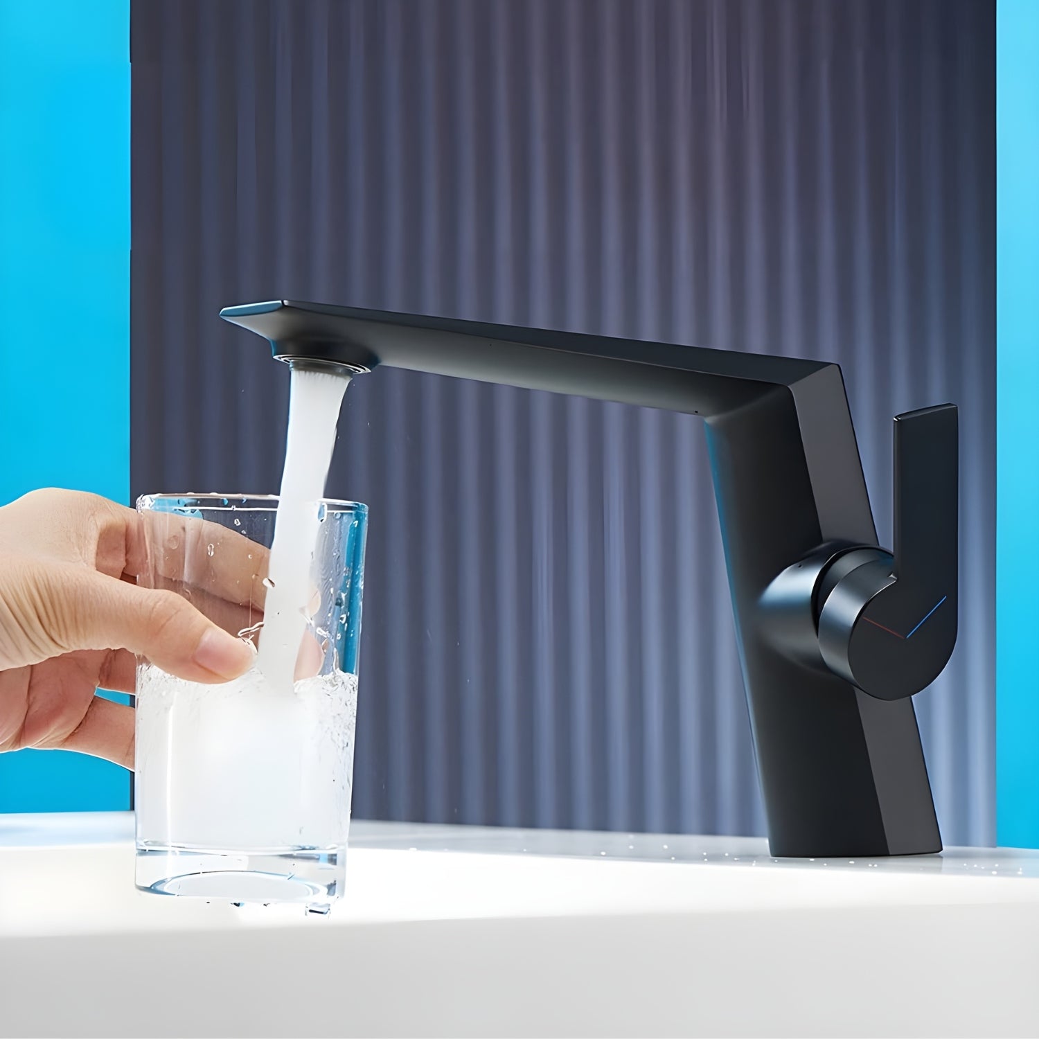 Halsa - Single Handle Mixer Bathroom Sink Faucet