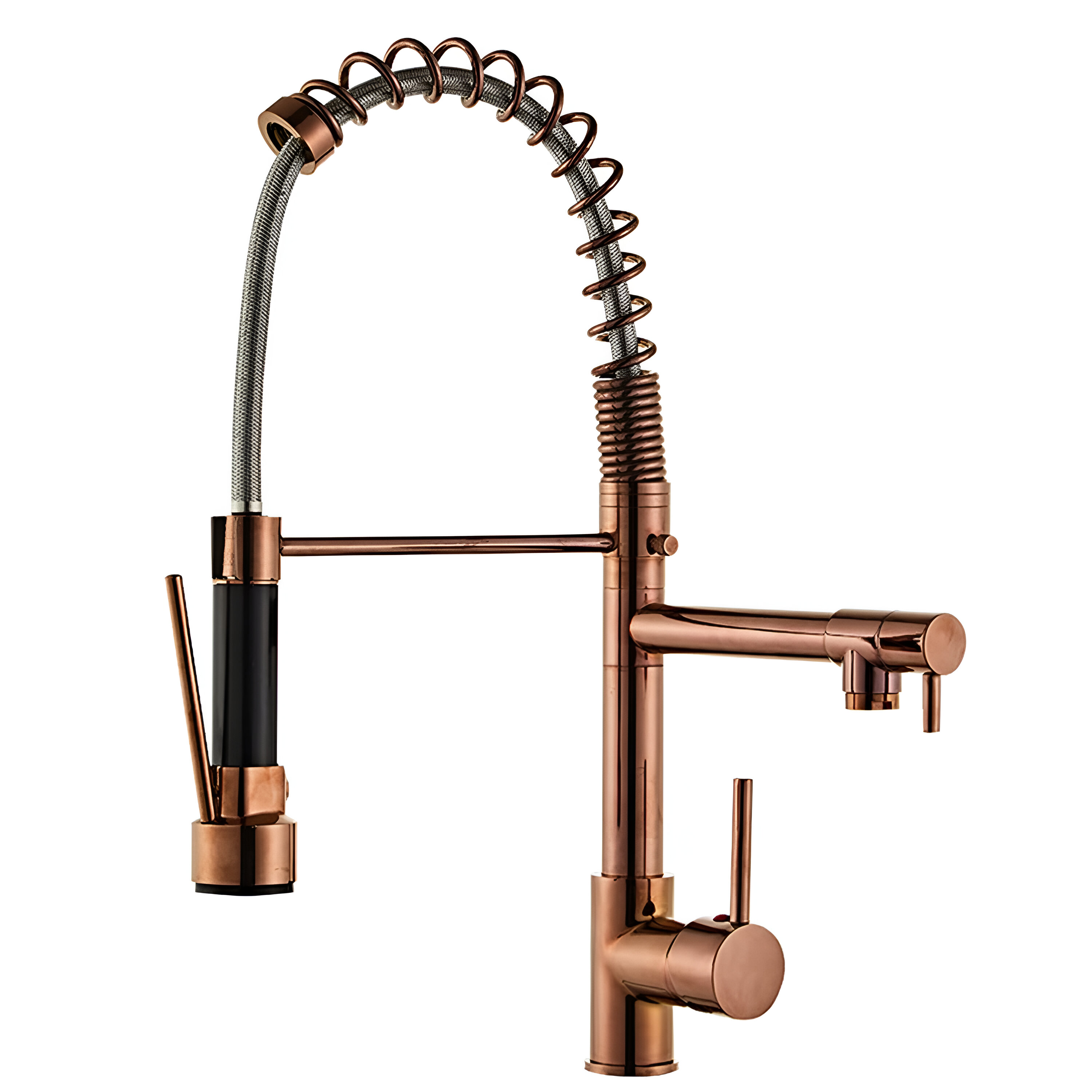 Copper Kitchen Faucet with Pull-Down Spout
