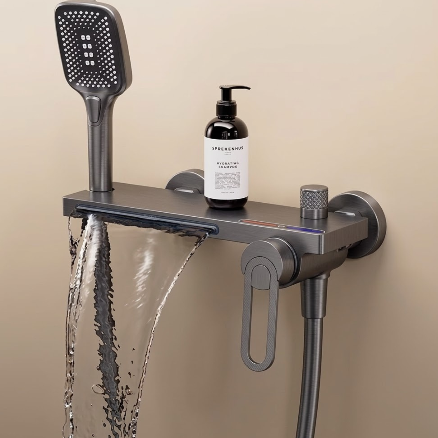 Inari - Wall Mounted Bathtub Shower Faucet Single Handle Spout Mixer Tap