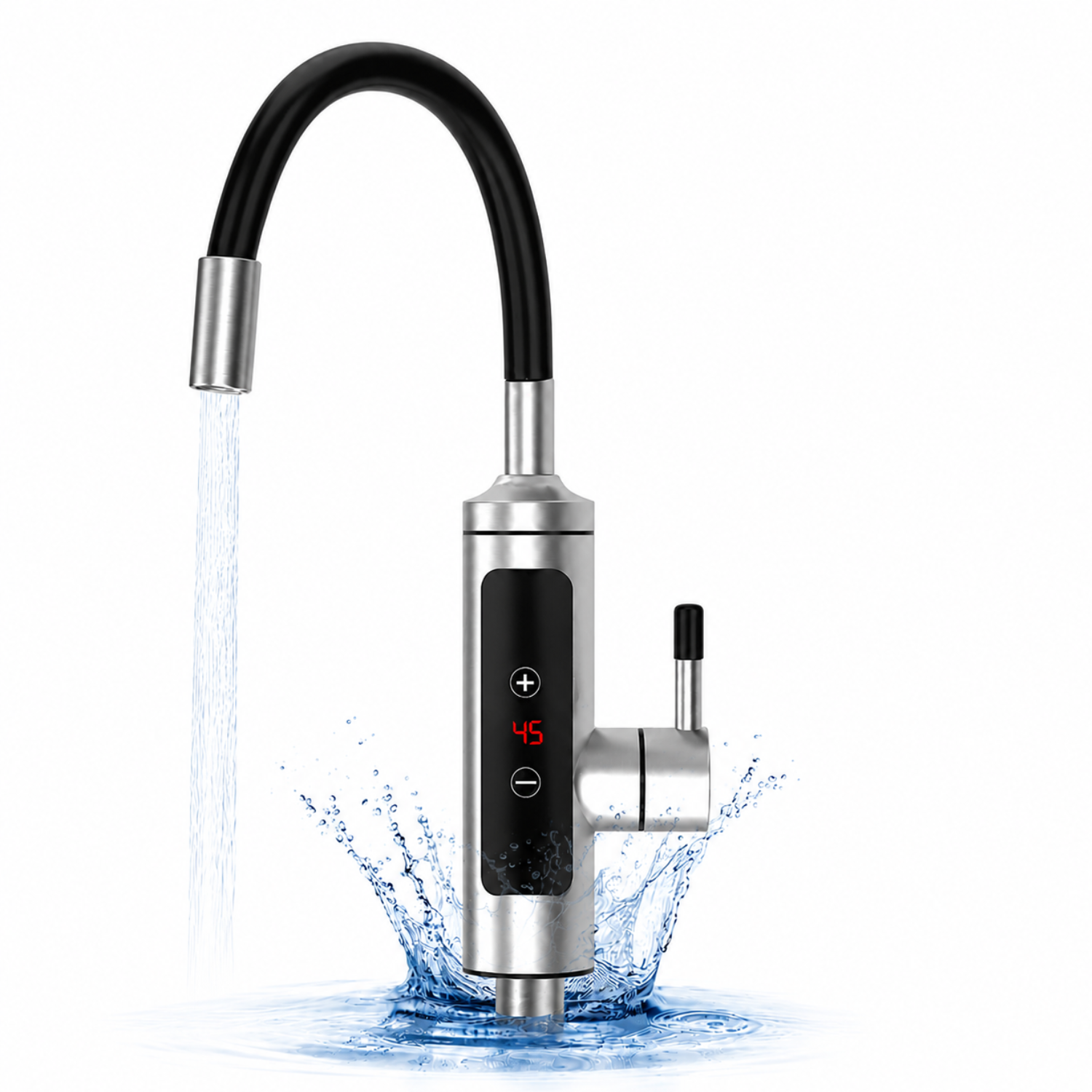 Saimaa - 3000W Instant Electric Heating Tap with LCD Temperature Display