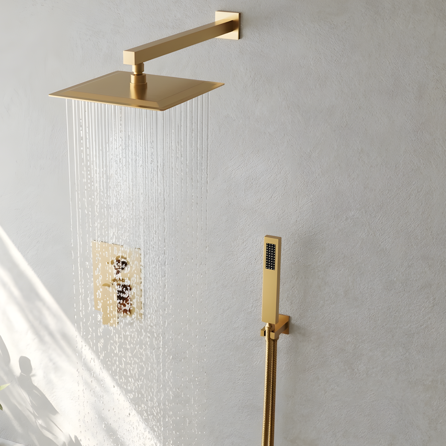 Skogar - Ensemble de Douche Pluie Moderne pour Salle de Bain