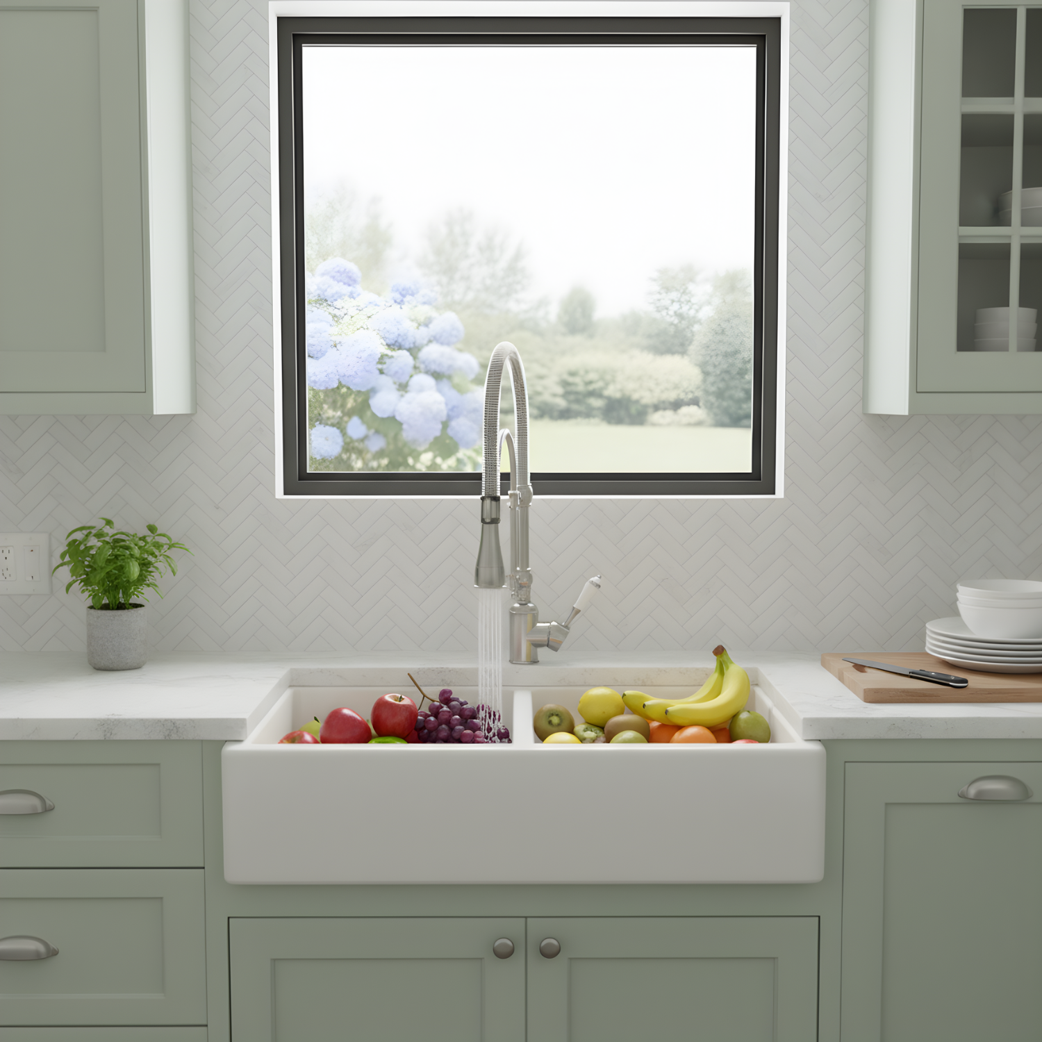 Visby - 360° Pull-Down Kitchen Faucet with Spring Spout Hot & Cold Mixer