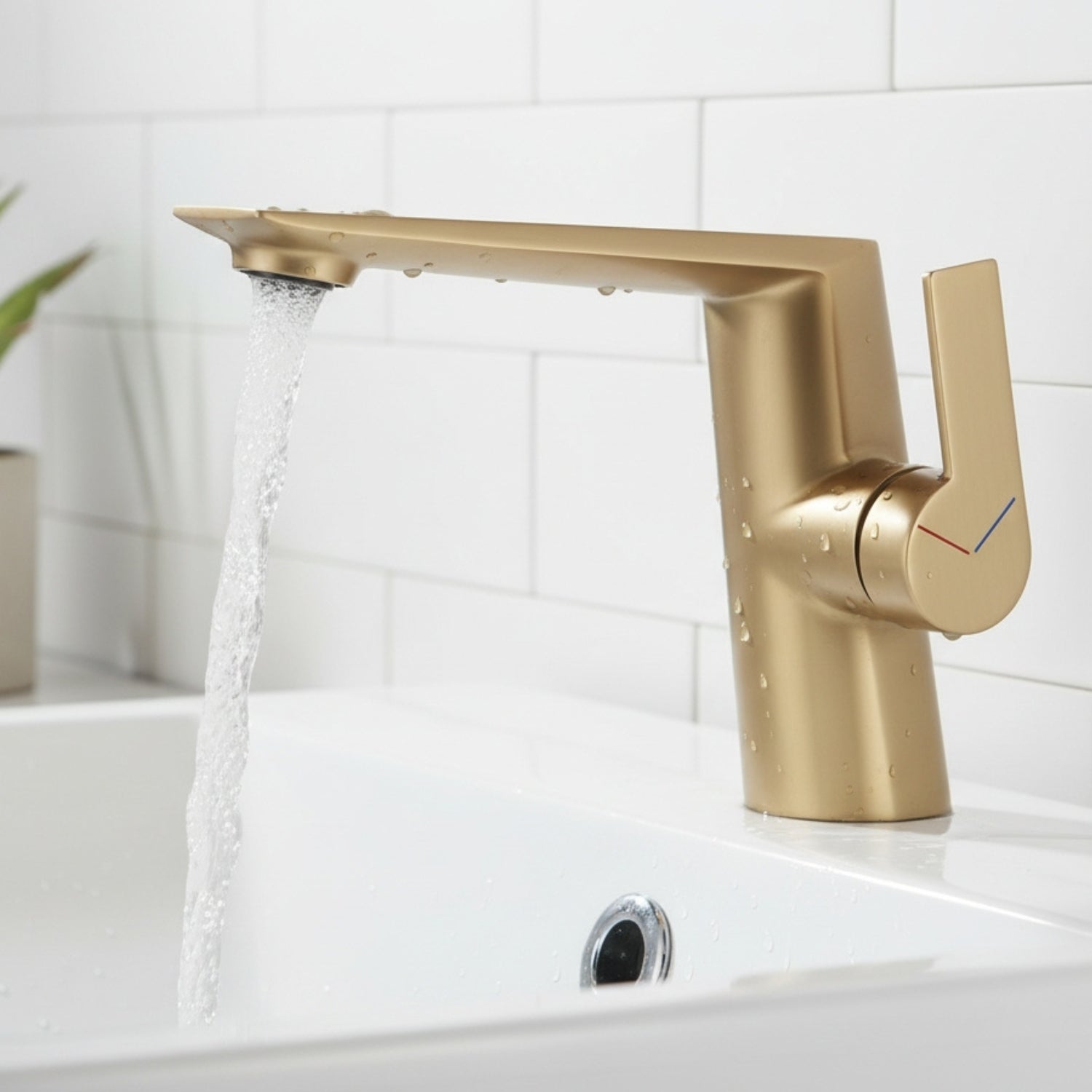Halsa - Single Handle Mixer Bathroom Sink Faucet