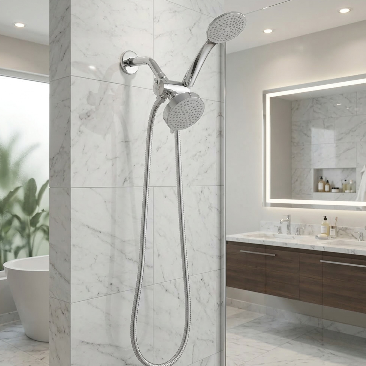 Malaren -  Handheld Shower Set With Bracket Three-way Water Distributor